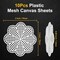 10 Pcs 7 Count 3 inch Mesh Plastic Canvas Flower Sheets, Blank Needlepoint Canvas for Embroidery, White Cross Stitch Plastic Mesh for DIY, Crochet Projects, Yarn Crafting, Knit, Needlework